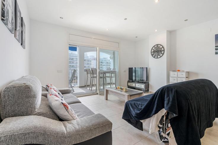 Empuriabrava, Empuriabrava에 위치한 Building Carrer Cavall de Mar - welcs - 1328209 아파트의 세련된 인테리어가 돋보이는 거실