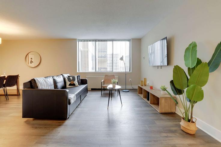 Building Crystal Square Way - whost - 1022386 - WDC adresindeki bir dairede modern mobilyalarla zarif bir şekilde tasarlanmış oturma odası Arlington, Arlington