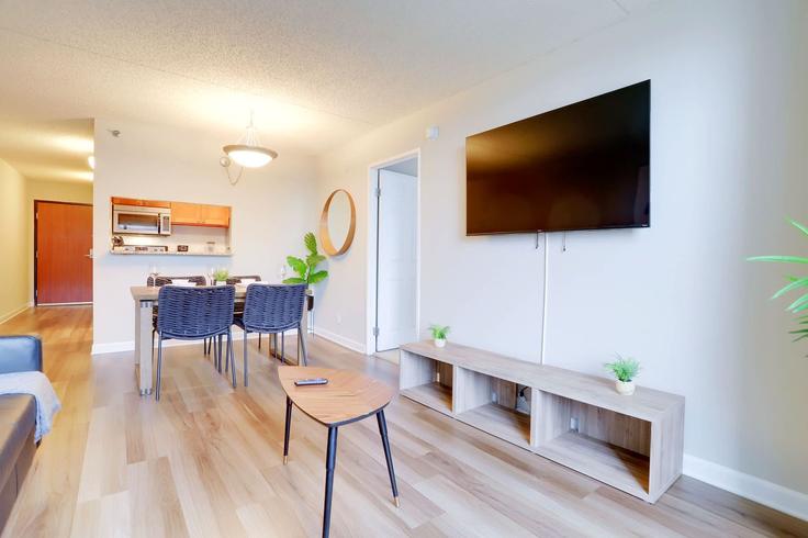 Elegant gestaltetes Wohnzimmer mit moderner Einrichtung in einer Wohnung im Building 12th Street South - whost - 1038992 - WDC in Arlington, Arlington Elegant gestaltetes Wohnzimmer mit moderner Einrichtung in einer Wohnung im Building 12th Street South - whost - 1038992 - WDC in Arlington, Arlington