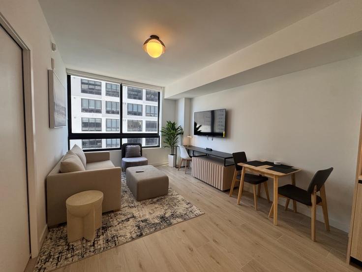 Miami MiamiのBuilding North Miami Avenue - whost - 1382976のアパートメントにある、モダンな家具を備えたエレガントなデザインのリビングルーム Miami MiamiのBuilding North Miami Avenue - whost - 1382976のアパートメントにある、モダンな家具を備えたエレガントなデザインのリビングルーム