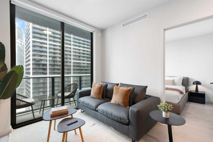 Miami, Miami에 위치한 Building Northeast 5th Street - whost - 1507035 유닛의 세련된 인테리어가 돋보이는 거실