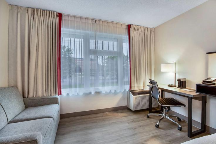Sala de estar elegantemente projetada com móveis modernos em um apartamento no Building Princess Street - wyndham - 1690551 em Kingston, Kingston Sala de estar elegantemente projetada com móveis modernos em um apartamento no Building Princess Street - wyndham - 1690551 em Kingston, Kingston