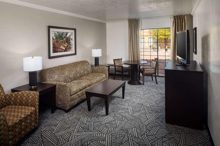 Tucson TucsonのBuilding South Tucson Boulevard - wyndham - 1681382のアパートメントにある、モダンな家具を備えたエレガントなデザインのリビングルーム Tucson TucsonのBuilding South Tucson Boulevard - wyndham - 1681382のアパートメントにある、モダンな家具を備えたエレガントなデザインのリビングルーム