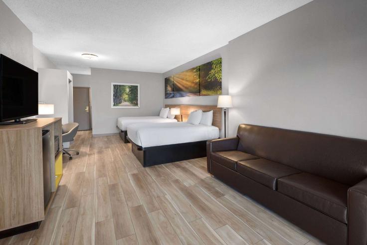 Hutchinson, Hutchinson에 위치한 Building Minnesota 7 - wyndham - 1660497 유닛의 세련된 인테리어가 돋보이는 거실