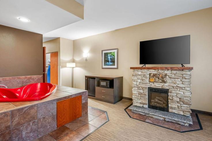 Boone, Boone에 위치한 Building North Carolina 105 Extension - wyndham - 1669299 유닛의 세련된 인테리어가 돋보이는 거실 Boone, Boone에 위치한 Building North Carolina 105 Extension - wyndham - 1669299 유닛의 세련된 인테리어가 돋보이는 거실