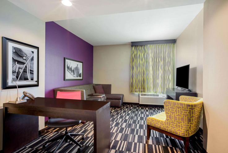 Elegantly designed living room with modern furnishings in an apartment at Building South Ware Road - wyndham - 1686900 in McAllen, McAllen