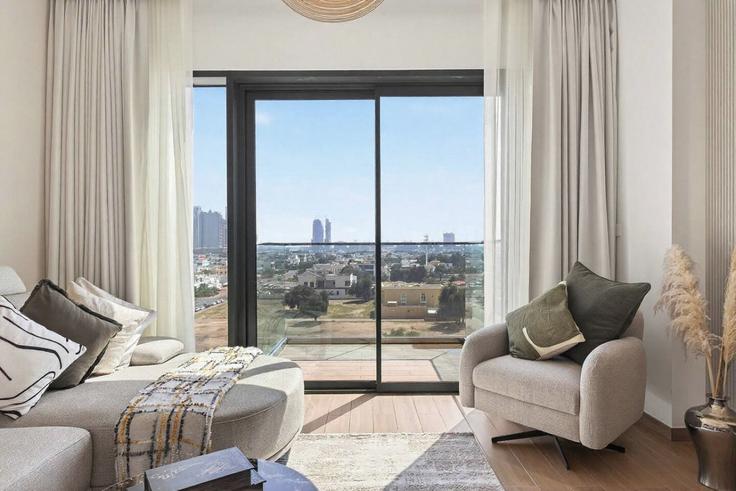 Salle de séjour élégante avec mobilier moderne dans un appartement à Building 13th Street - wyz-rent-holiday-homes-llc - 1514090 à Al Wasl, Dubai Salle de séjour élégante avec mobilier moderne dans un appartement à Building 13th Street - wyz-rent-holiday-homes-llc - 1514090 à Al Wasl, Dubai