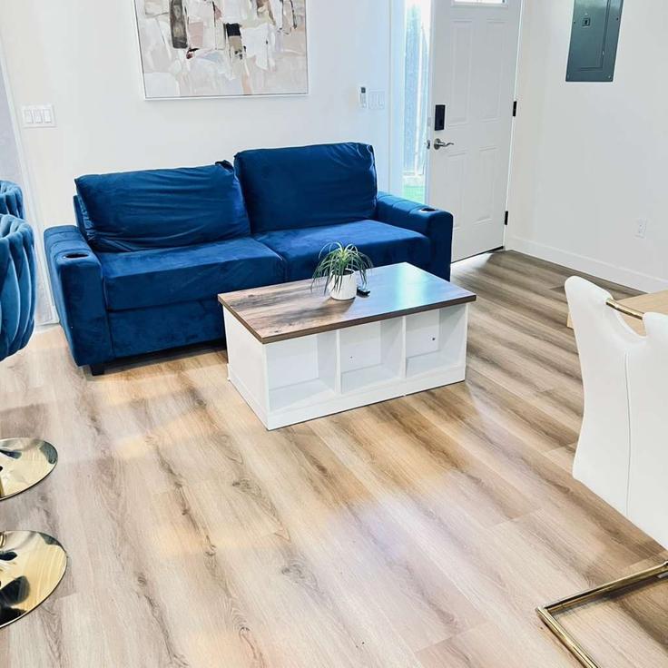 Elegant gestaltetes Wohnzimmer mit moderner Einrichtung in einer Wohnung im Building Baja Drive - xlnc-llc - 1579410 in San Diego, San Diego Elegant gestaltetes Wohnzimmer mit moderner Einrichtung in einer Wohnung im Building Baja Drive - xlnc-llc - 1579410 in San Diego, San Diego