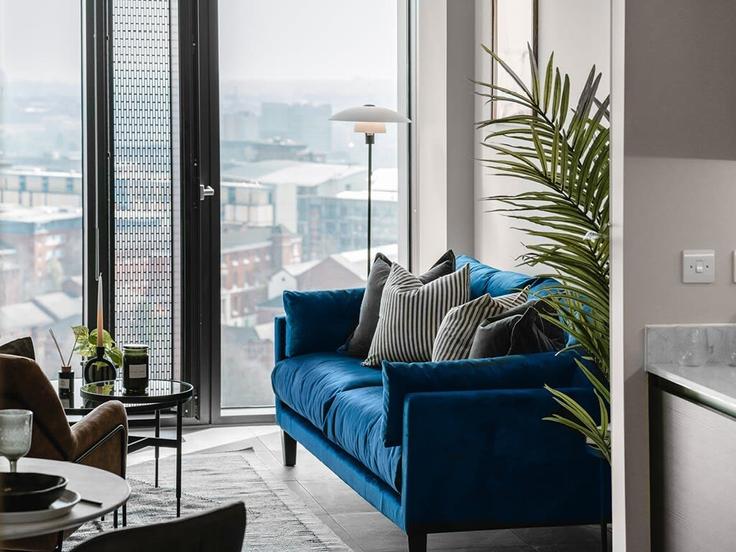 Birmingham District, Birmingham에 위치한 Building Broad Street - your-perfect-stay - 1475904 유닛의 세련된 인테리어가 돋보이는 거실