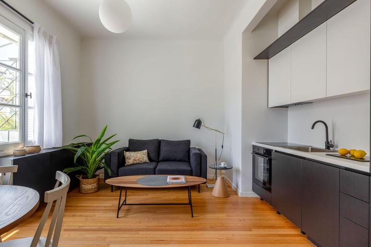 Athens Central AthensのBuilding Metsovou - zoialiving - 1038750 - ATHのアパートメントにある、モダンな家具を備えたエレガントなデザインのリビングルーム Athens Central AthensのBuilding Metsovou - zoialiving - 1038750 - ATHのアパートメントにある、モダンな家具を備えたエレガントなデザインのリビングルーム