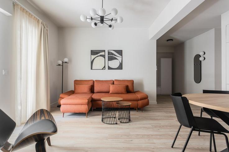 Building Agiou Nikolaou - zoialiving - 1299490 - ATH adresindeki bir dairede modern mobilyalarla zarif bir şekilde tasarlanmış oturma odası Central Athens, Athens