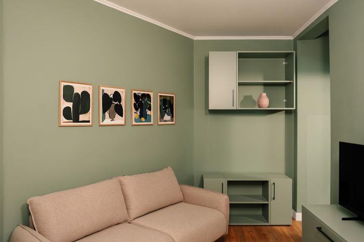 Elegant gestaltetes Wohnzimmer mit moderner Einrichtung in einer Wohnung im Building Empedokleous - zoialiving - 1299468 - ATH in Central Athens, Athens Elegant gestaltetes Wohnzimmer mit moderner Einrichtung in einer Wohnung im Building Empedokleous - zoialiving - 1299468 - ATH in Central Athens, Athens