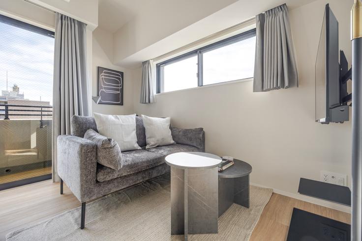 Tokyo Taito City의 Duo Flats Asakusa Kuramae (168)에 위치한 스튜디오 풀퍼니시드 아파트 – 사진 1장