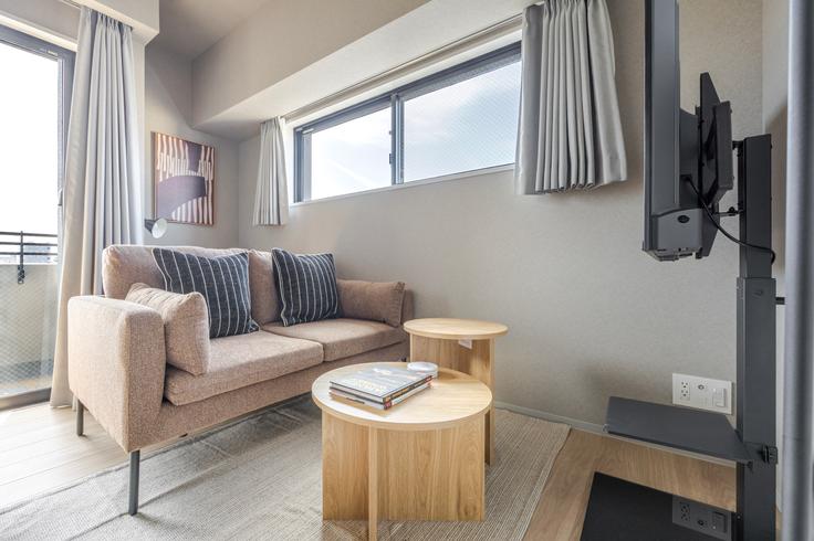 Tokyo Taito City의 Duo Flats Asakusa Kuramae (170)에 위치한 스튜디오 풀퍼니시드 아파트 – 사진 1장