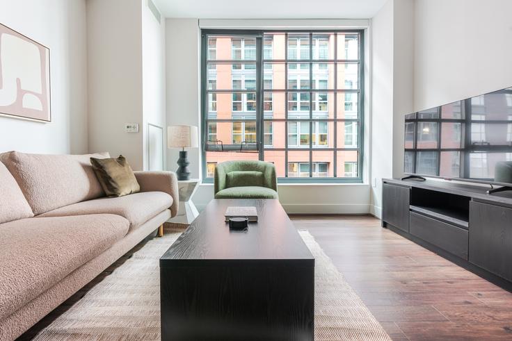 Washington, Washington에 위치한 Incanto 아파트의 세련된 인테리어가 돋보이는 거실