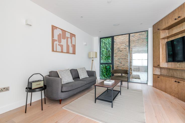 City of Westminster, London에 위치한 56 Bell St, London NW1 5BU, UK 유닛의 세련된 인테리어가 돋보이는 거실