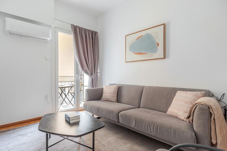 Central Athens, Athens에 위치한 Sinopis 38 유닛의 세련된 인테리어가 돋보이는 거실