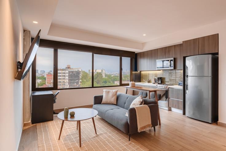 Mexico City Mexico City에 위치한 Roma Norte, Chapultepec 546 322의 가구가 완비된 스튜디오 유닛, 사진 1 Mexico City Mexico City에 위치한 Roma Norte, Chapultepec 546 322의 가구가 완비된 스튜디오 유닛, 사진 1