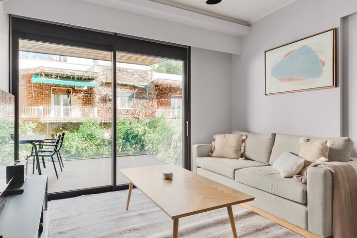 Central Athens, Athens에 위치한 Sinopis I 유닛의 세련된 인테리어가 돋보이는 거실
