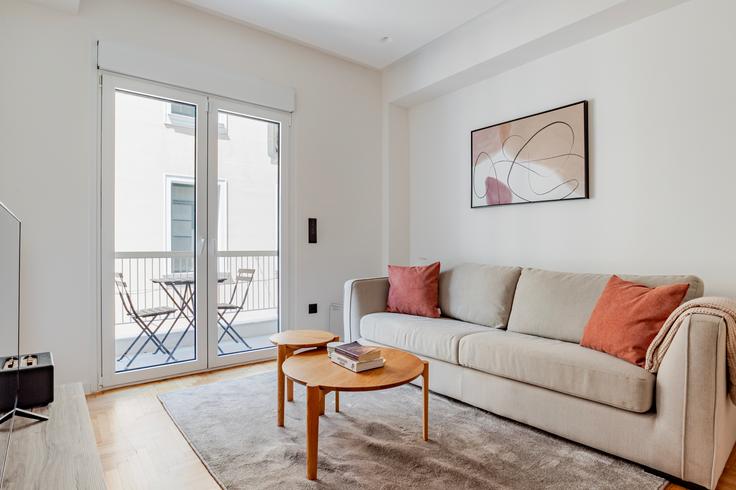 Salle de séjour élégante avec mobilier moderne dans un appartement à Solonos 66 Kolonaki à Central Athens, Athens Salle de séjour élégante avec mobilier moderne dans un appartement à Solonos 66 Kolonaki à Central Athens, Athens