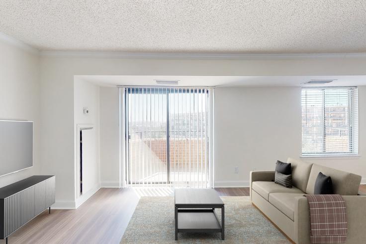 Washington, Washington에 위치한 Avalon at Foxhall - DC001-001 아파트의 세련된 인테리어가 돋보이는 거실