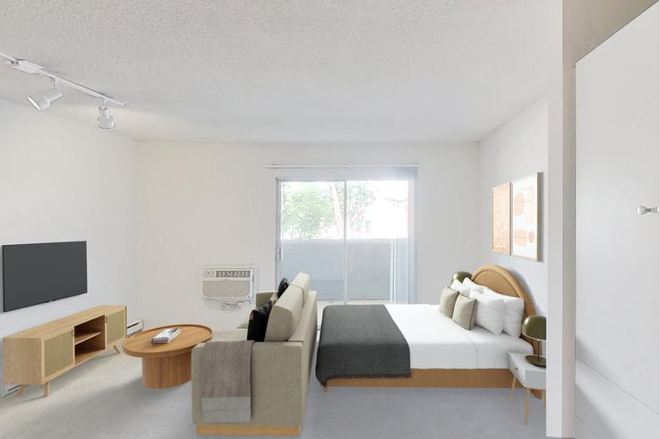 AVA Pacific Beach, 3883 Ingraham Stにあるのスタジオ・家具付きアパート（706A、San Diego、San Diego）写真 1枚