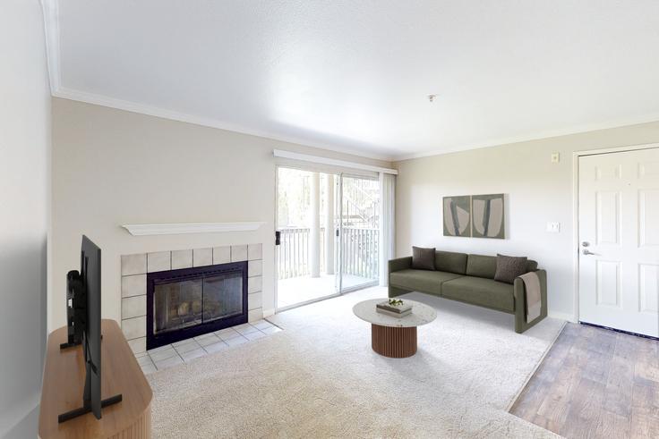 Mill Springs Park Apartment Homes - 1417298 adresindeki bir dairede modern mobilyalarla zarif bir şekilde tasarlanmış oturma odası Livermore, Livermore Mill Springs Park Apartment Homes - 1417298 adresindeki bir dairede modern mobilyalarla zarif bir şekilde tasarlanmış oturma odası Livermore, Livermore